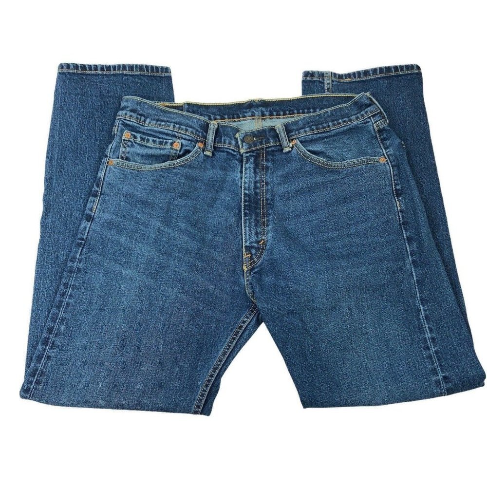Levis 505 Mens Straight Mid Rise Jeans Size 36x30